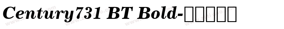 Century731 BT Bold字体转换